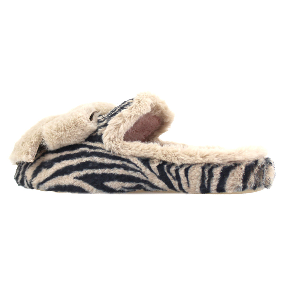 Zebra slippers clearance for adults